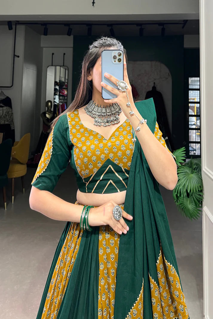 PREMIUM PURE COTTON LEHENGA CHOLI(WD153)