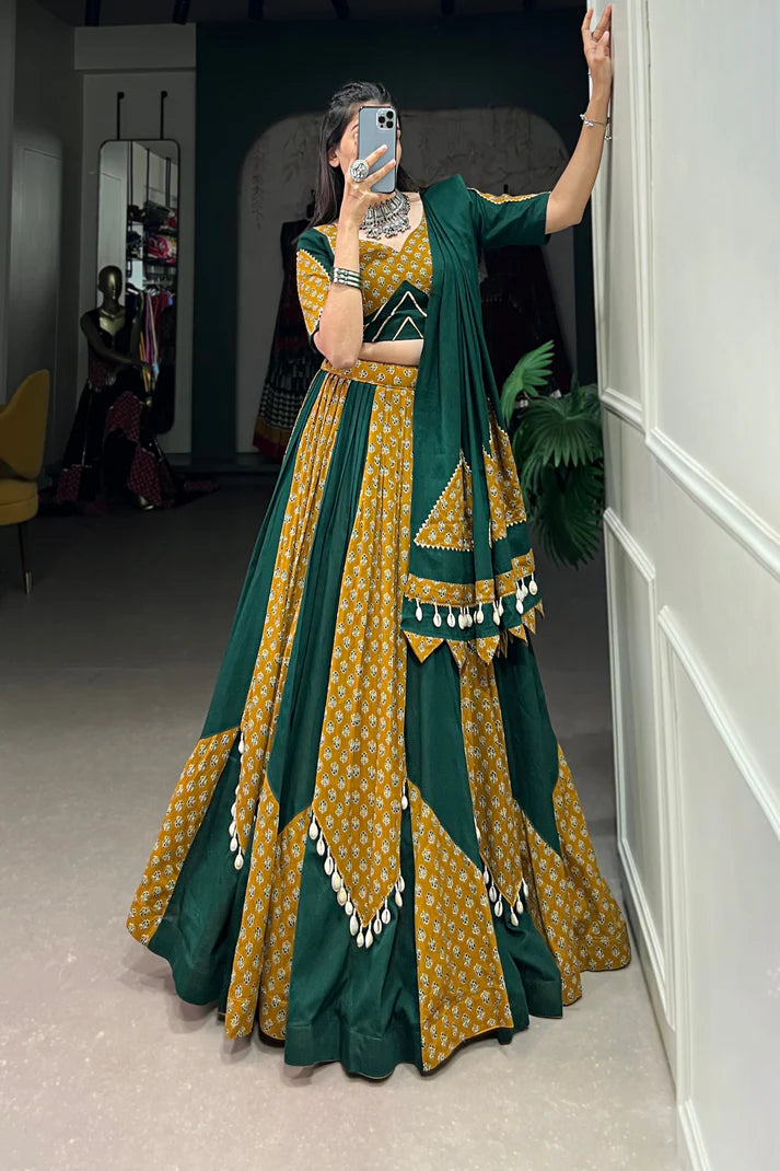 PREMIUM PURE COTTON LEHENGA CHOLI(WD153)