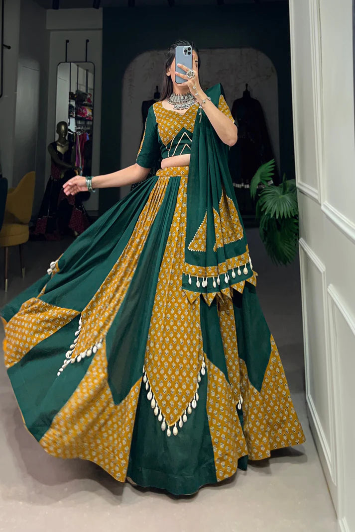 PREMIUM PURE COTTON LEHENGA CHOLI(WD153)