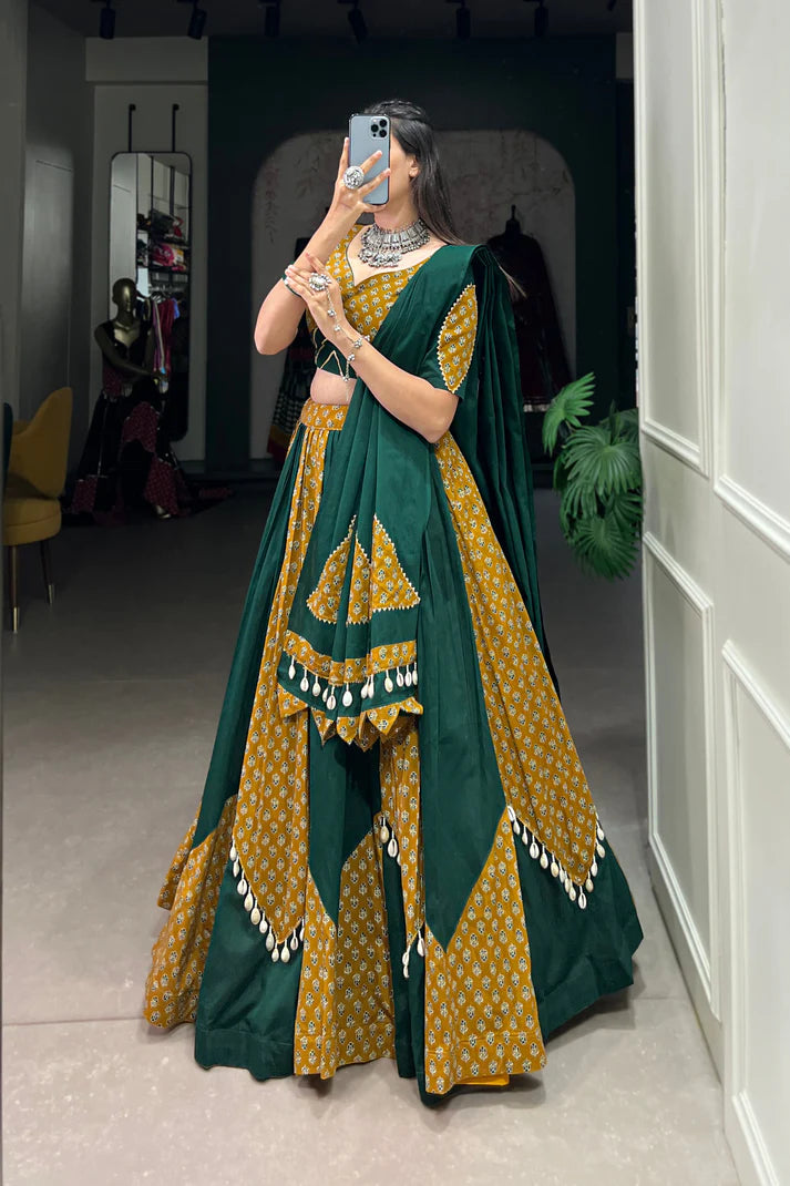 PREMIUM PURE COTTON LEHENGA CHOLI(WD153)