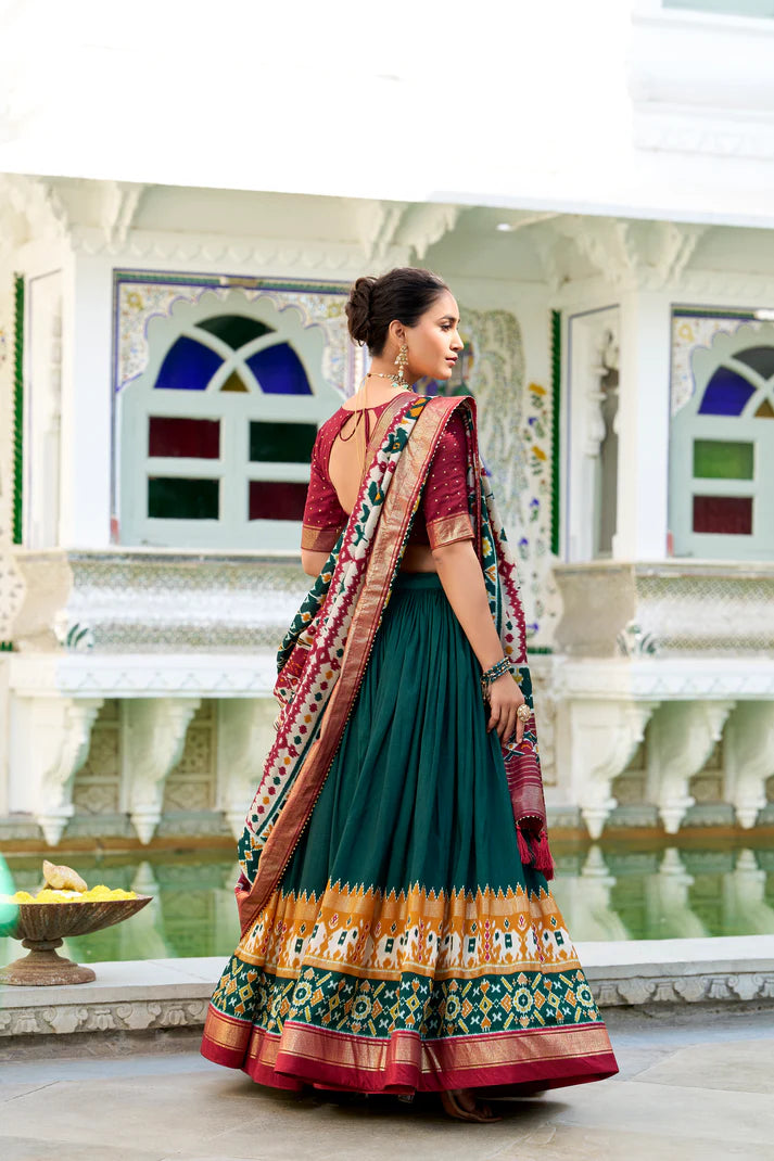 WEDDING SPECIAL PATOLA PRINTED LEHENGA CHOLI(WD128) (01)