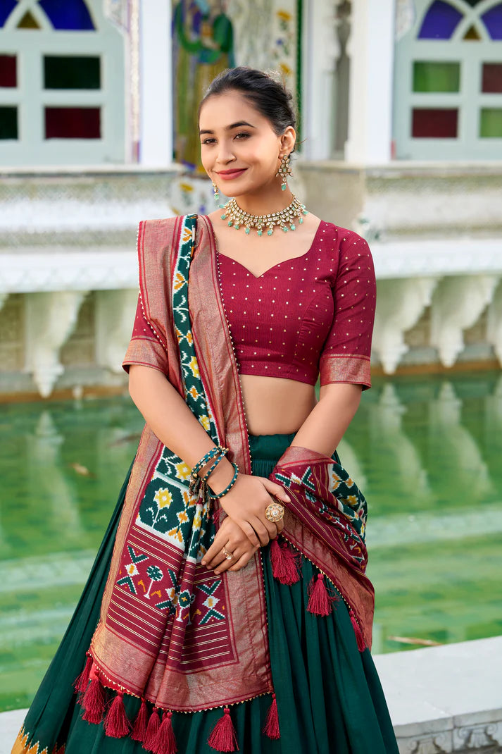 WEDDING SPECIAL PATOLA PRINTED LEHENGA CHOLI(WD128) (01)