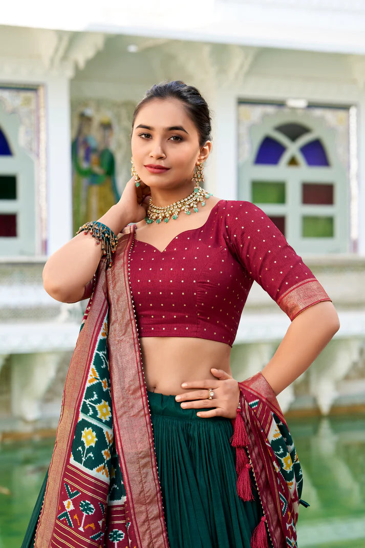 WEDDING SPECIAL PATOLA PRINTED LEHENGA CHOLI(WD128) (01)