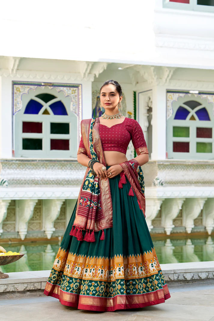 WEDDING SPECIAL PATOLA PRINTED LEHENGA CHOLI(WD128) (01)
