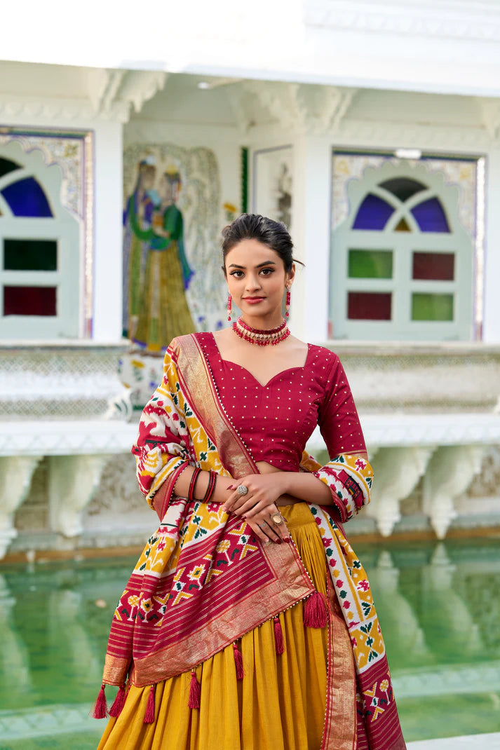 WEDDING SPECIAL PATOLA PRINTED LEHENGA CHOLI(WD128) (02)