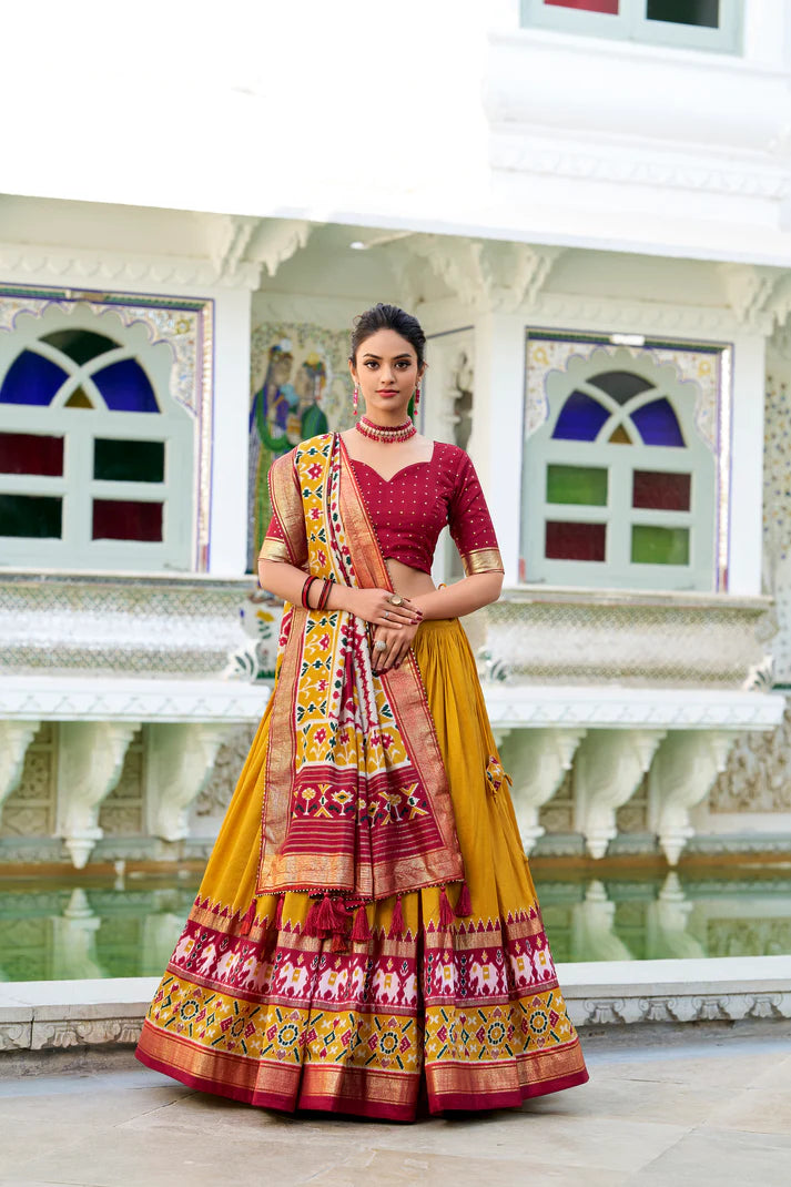 WEDDING SPECIAL PATOLA PRINTED LEHENGA CHOLI(WD128) (02)