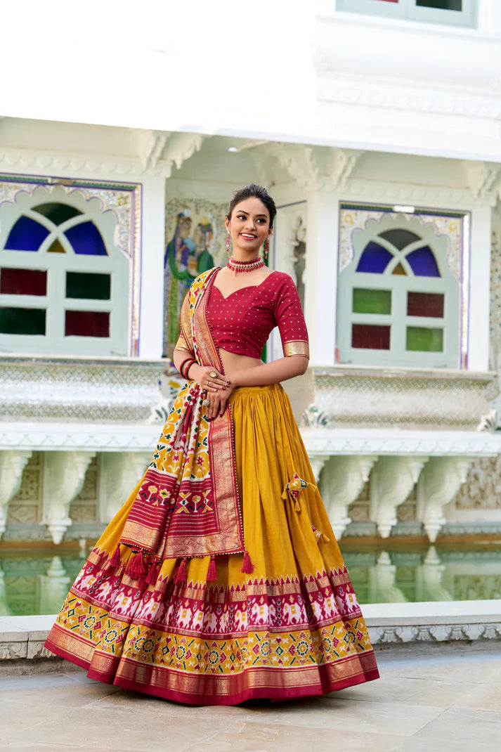 WEDDING SPECIAL PATOLA PRINTED LEHENGA CHOLI(WD128) (02)
