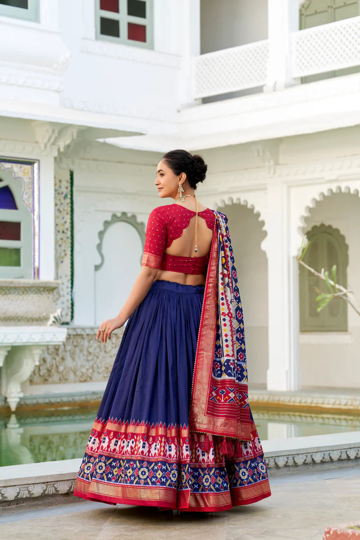 WEDDING SPECIAL PATOLA PRINTED LEHENGA CHOLI(WD128) (03)