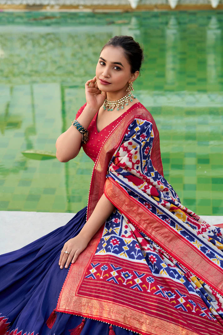 WEDDING SPECIAL PATOLA PRINTED LEHENGA CHOLI(WD128) (03)