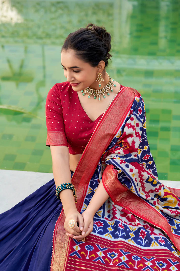 WEDDING SPECIAL PATOLA PRINTED LEHENGA CHOLI(WD128) (03)