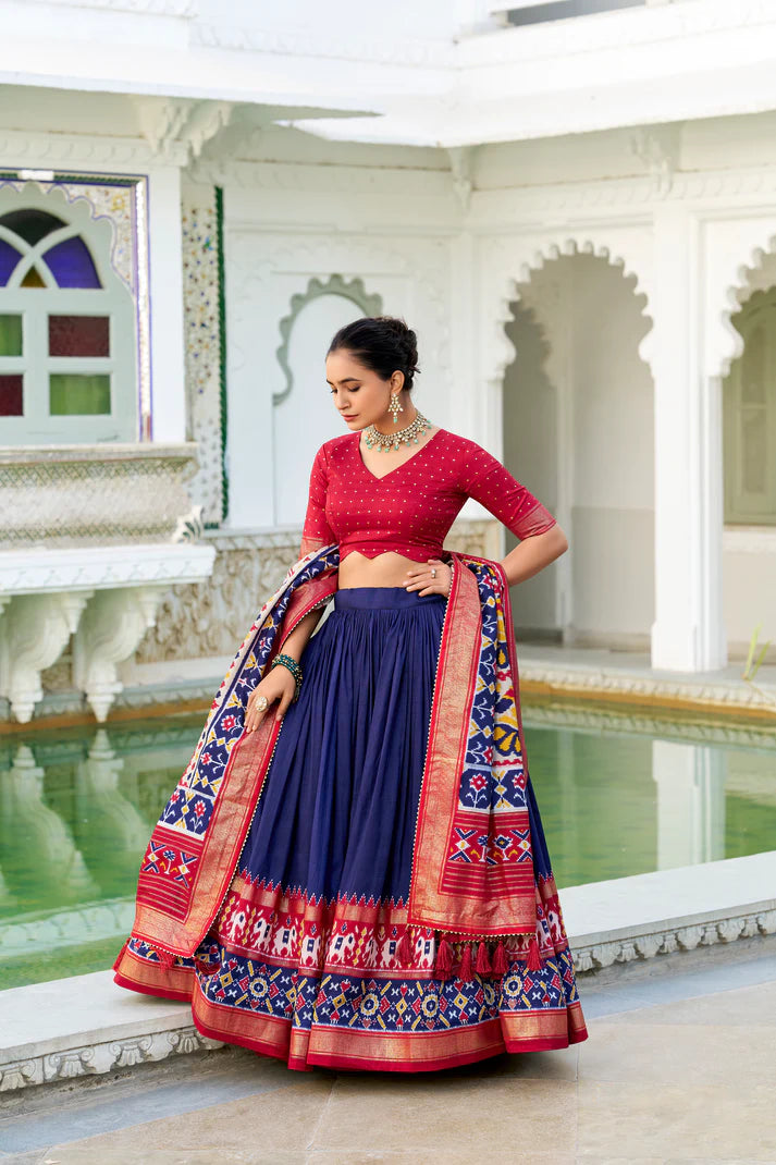 WEDDING SPECIAL PATOLA PRINTED LEHENGA CHOLI(WD128) (03)