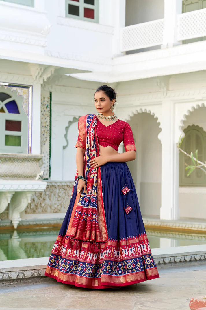 WEDDING SPECIAL PATOLA PRINTED LEHENGA CHOLI(WD128) (03)
