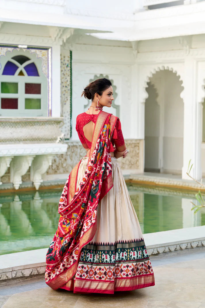 WEDDING SPECIAL PATOLA PRINTED LEHENGA CHOLI(WD128)