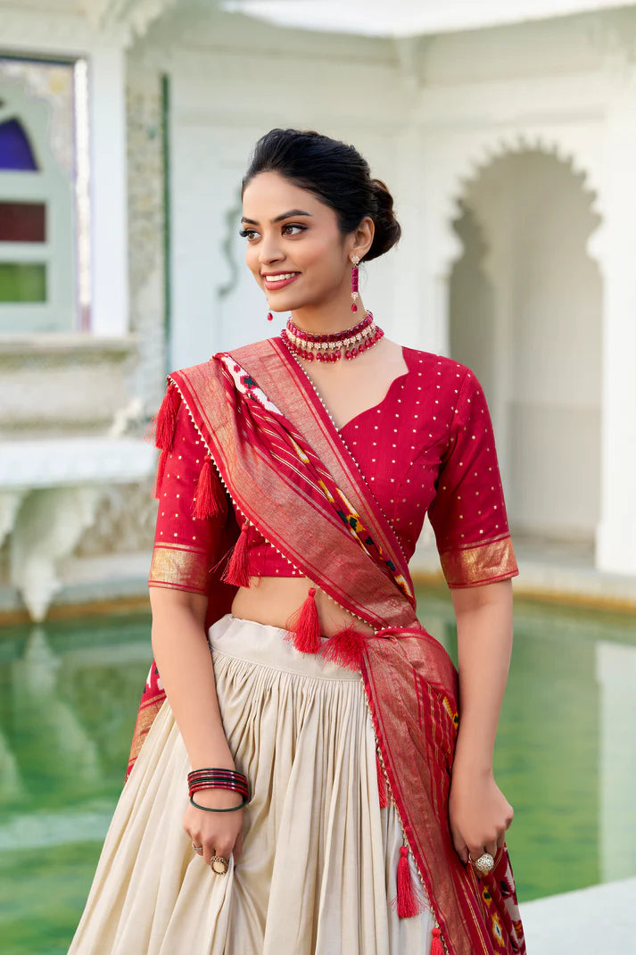 WEDDING SPECIAL PATOLA PRINTED LEHENGA CHOLI(WD128)
