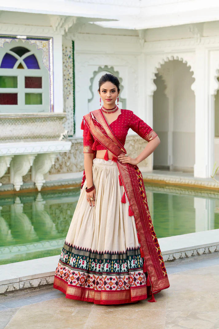 WEDDING SPECIAL PATOLA PRINTED LEHENGA CHOLI(WD128)
