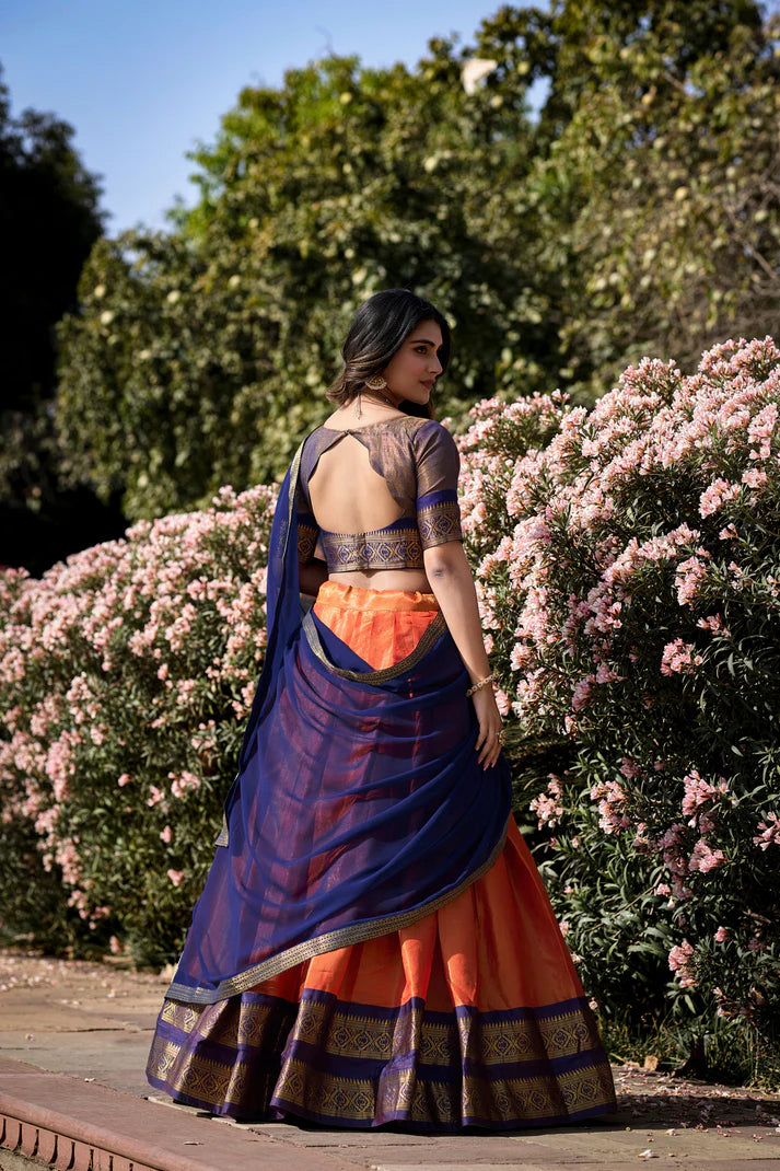 PREMIUM KANCHIPURAM LEHENGA CHOLI SET(WD151)