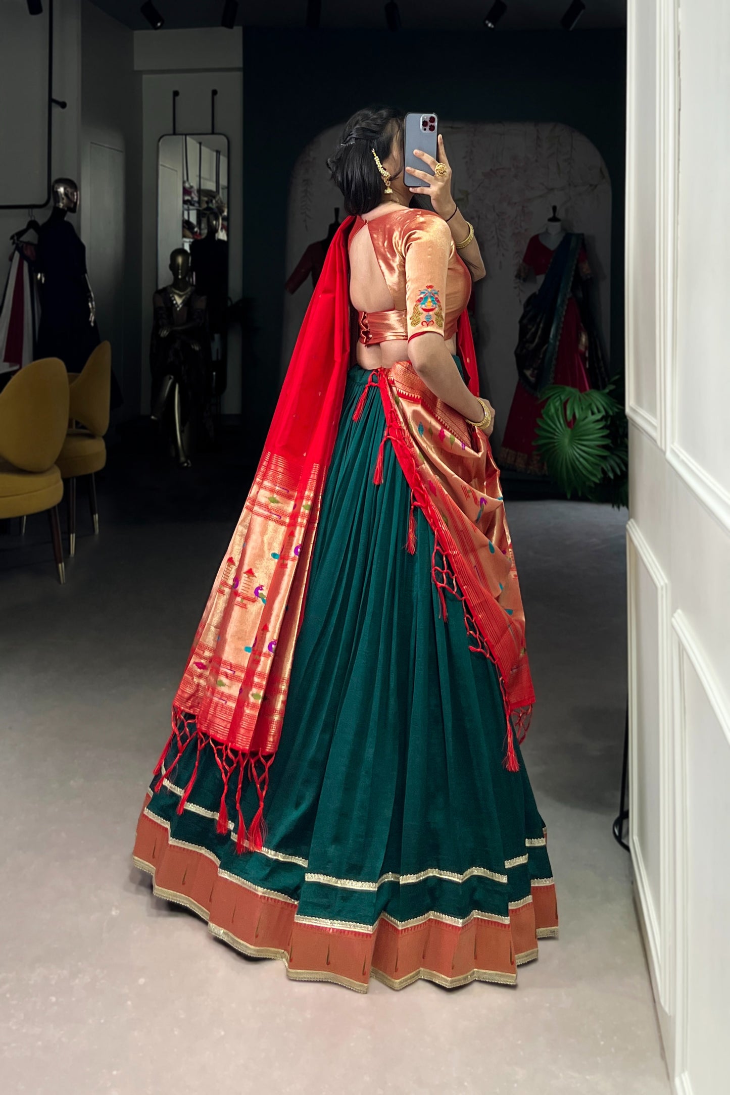 TILTON FESTIVAL SPECIAL VICHITRA SILK PAITHANI LEHENGA CHOLI WITH DUPATTA