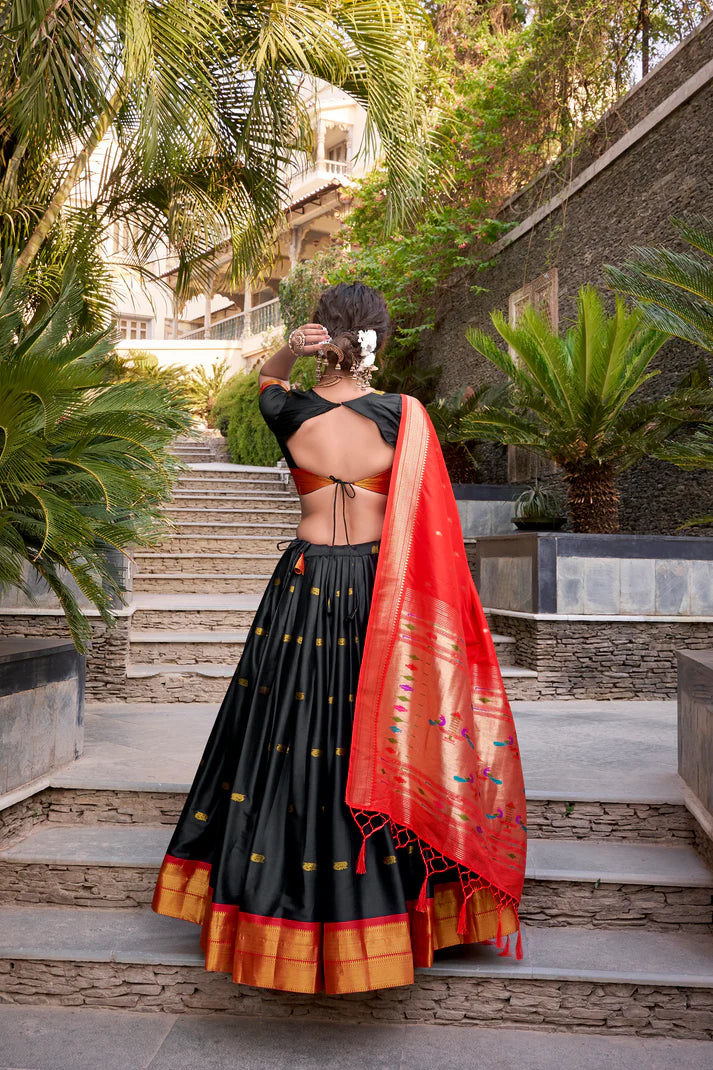 JEQUARD SILK PAITHANI LEHENGA CHOLI WITH DUPATTA(WD65)(01)