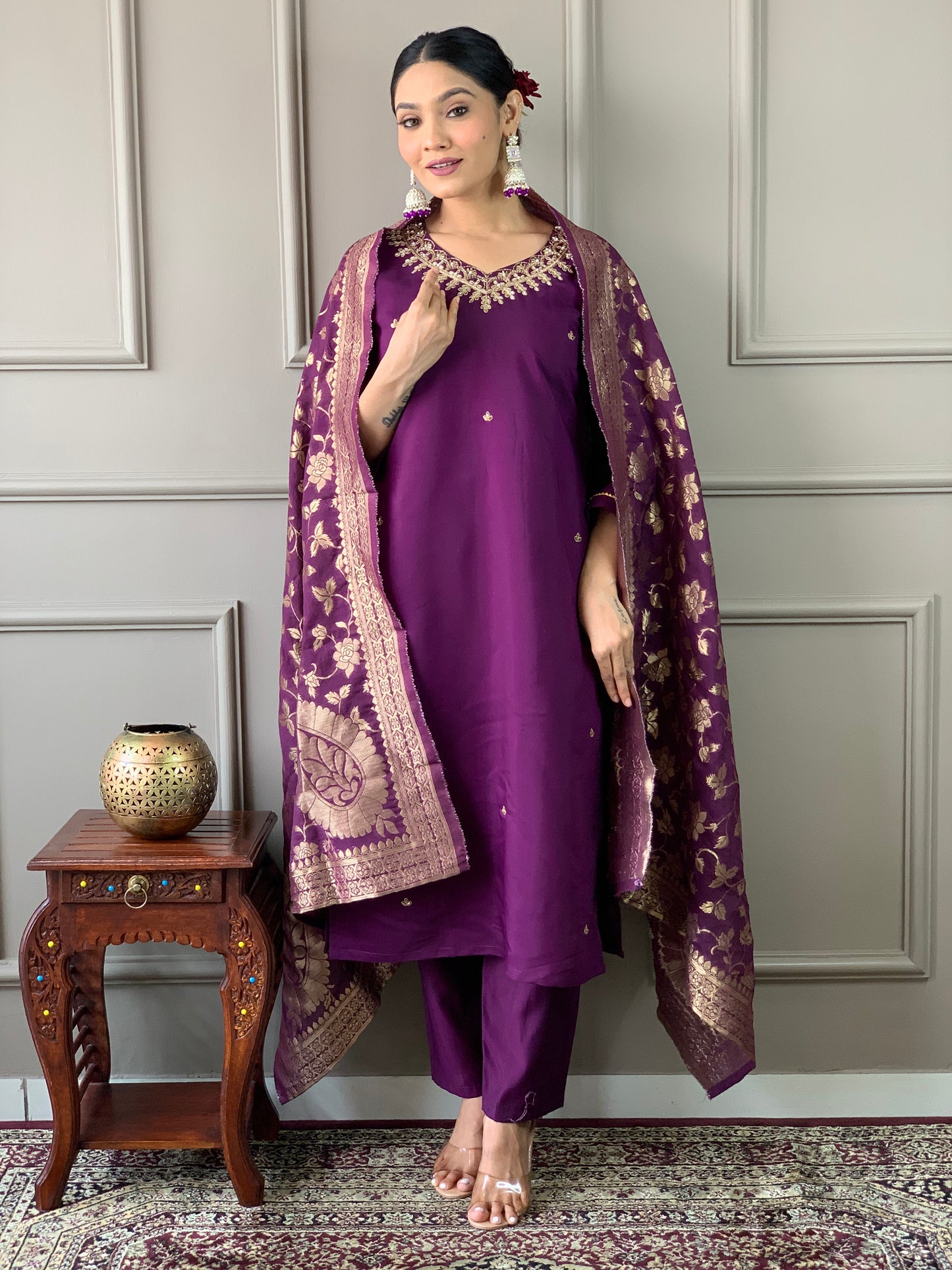 Our Exclusive Collection is here, to add a touch of tradition to your wardrobe(NFRD478)