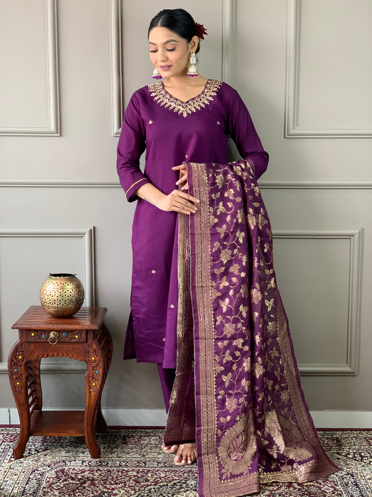 Our Exclusive Collection is here, to add a touch of tradition to your wardrobe(NFRD478)
