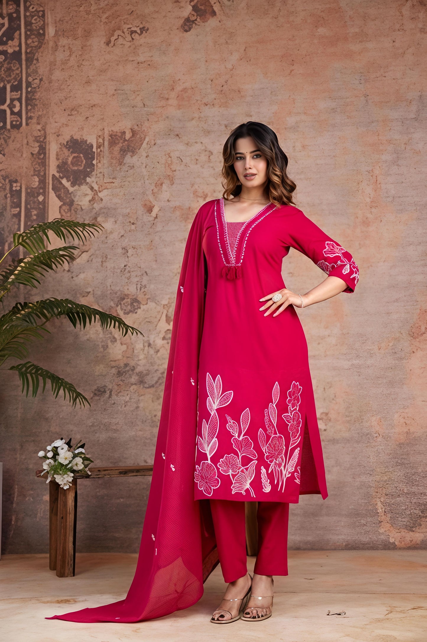 Featuring beautiful Heavy Set which is beautifully decorated All over Handwork🪡on suit and digital print. (SWRK03)