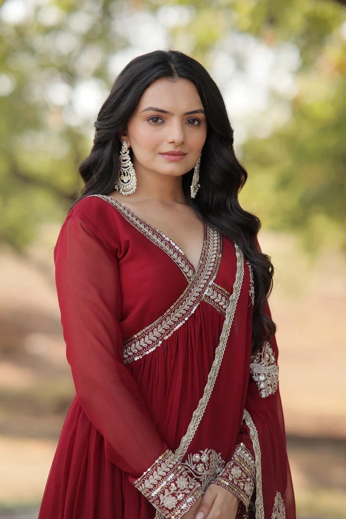 PREMIUM DESIGNER GGOWN WITH DUPATTA (WD37)