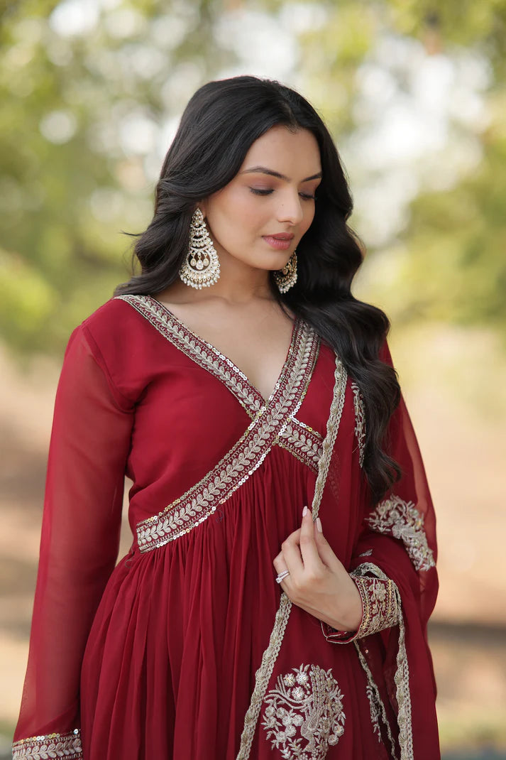 PREMIUM DESIGNER GGOWN WITH DUPATTA (WD37)