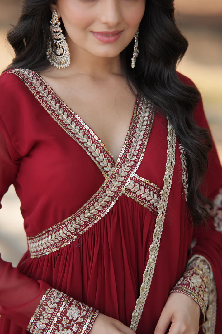 PREMIUM DESIGNER GGOWN WITH DUPATTA (WD37)