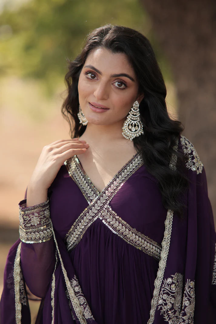 PREMIUM DESIGNER GGOWN WITH DUPATTA (WD37) (01)