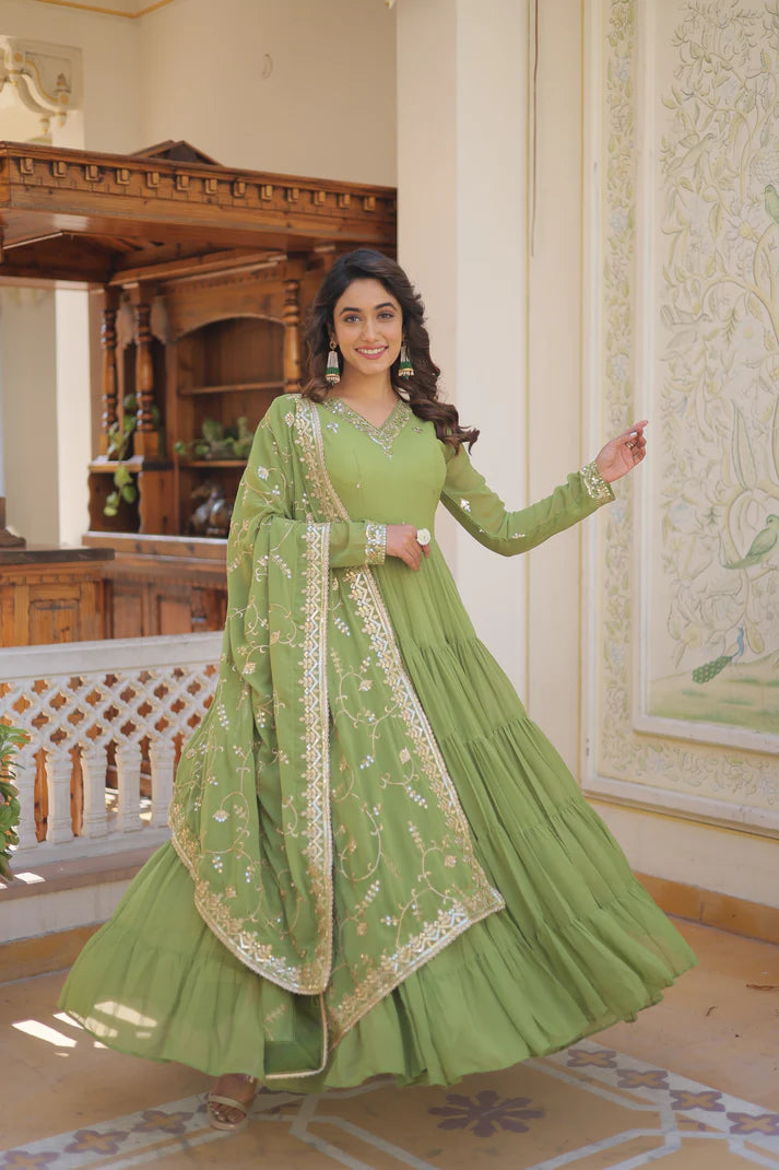 premium gown with dupatta(WD15) (01)