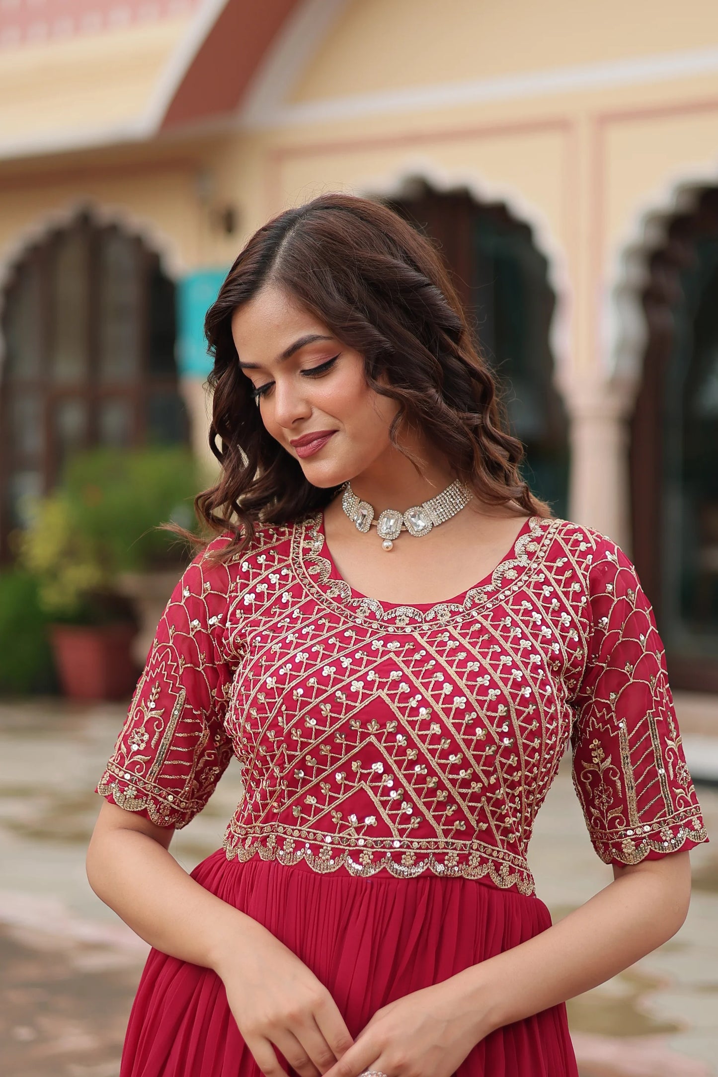 FESTIVE SPECIAL DESIGNER GOWN(WD45)