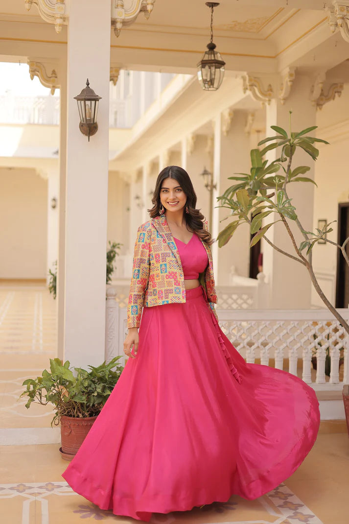 PREMIUM DESIGNER LEHENGA CHOLI WITH KOTI(WD155)