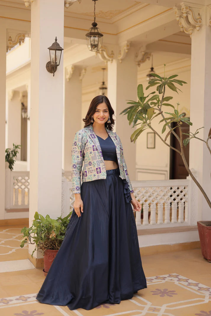 PREMIUM DESIGNER LEHENGA CHOLI WITH KOTI(WD155) (01)