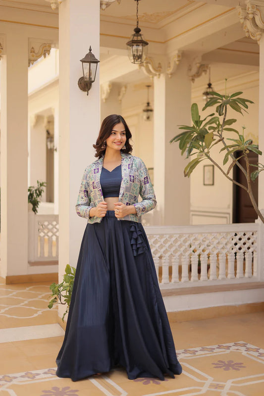 PREMIUM DESIGNER LEHENGA CHOLI WITH KOTI(WD155) (01)