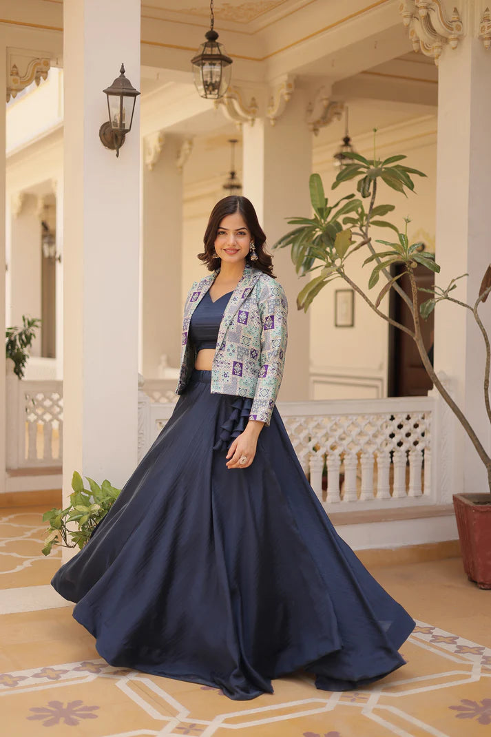 PREMIUM DESIGNER LEHENGA CHOLI WITH KOTI(WD155) (01)