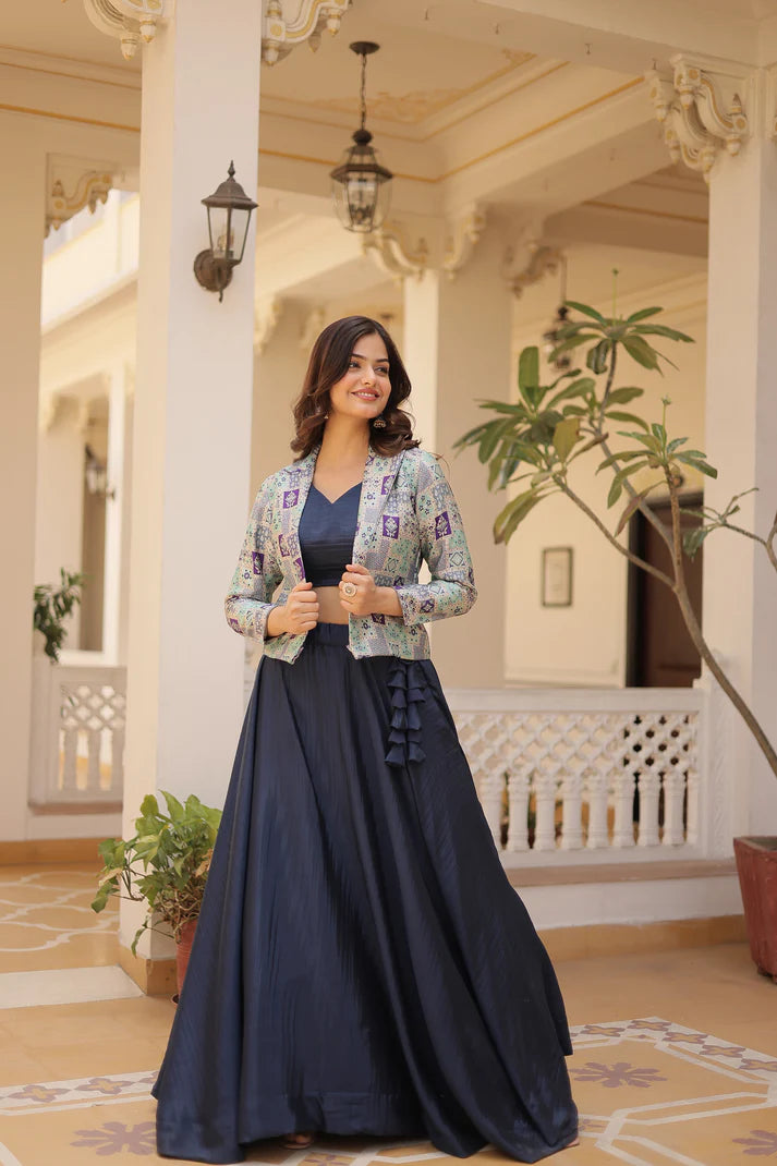 PREMIUM DESIGNER LEHENGA CHOLI WITH KOTI(WD155) (01)