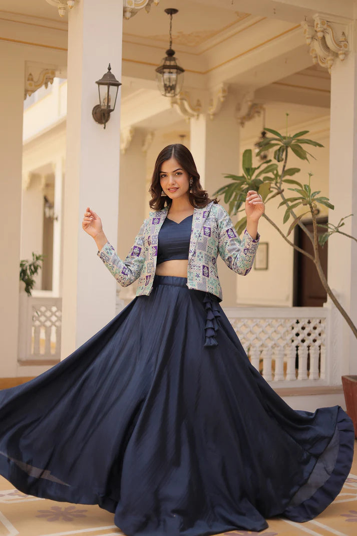 PREMIUM DESIGNER LEHENGA CHOLI WITH KOTI(WD155) (01)
