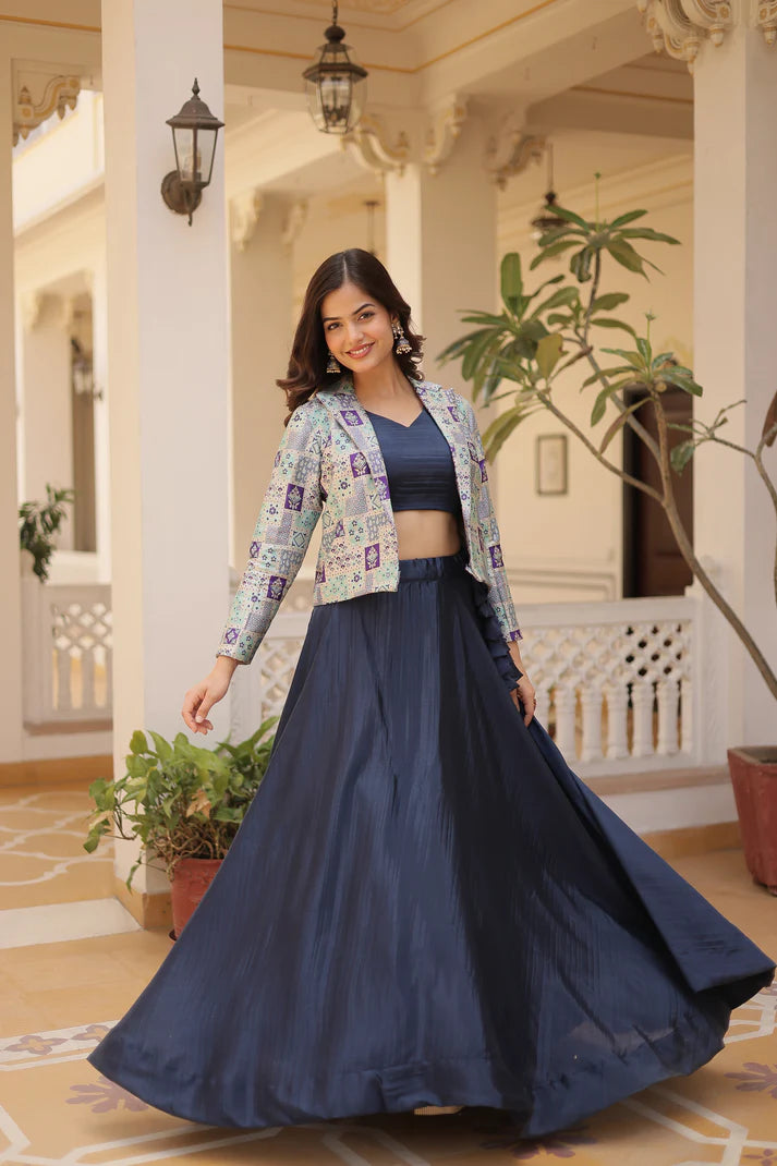PREMIUM DESIGNER LEHENGA CHOLI WITH KOTI(WD155) (01)