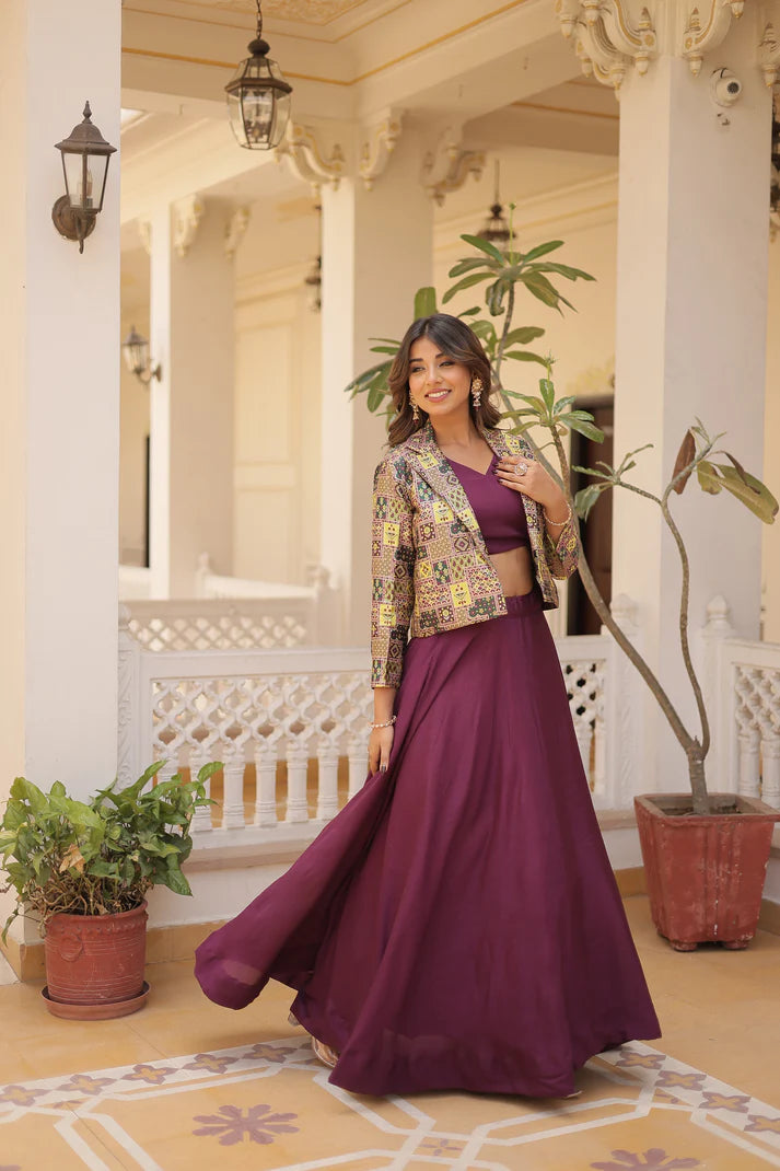 PREMIUM DESIGNER LEHENGA CHOLI WITH KOTI(WD155) (02)