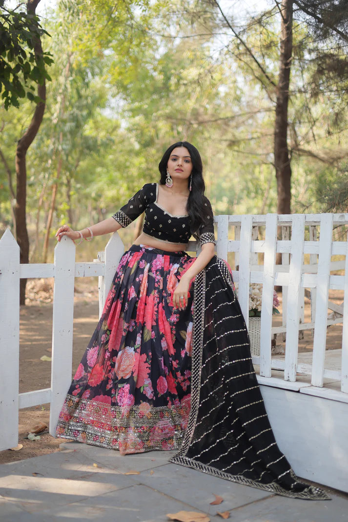 FESTIVE SPECIAL DIGITAL PRINTED LEHENGA SET(WD150)