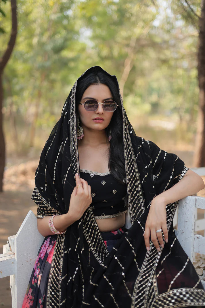 FESTIVE SPECIAL DIGITAL PRINTED LEHENGA SET(WD150)