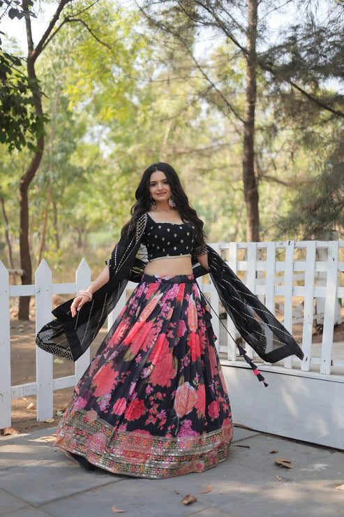 FESTIVE SPECIAL DIGITAL PRINTED LEHENGA SET(WD150)