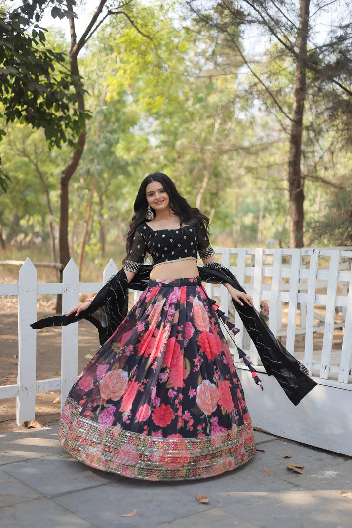 FESTIVE SPECIAL DIGITAL PRINTED LEHENGA SET(WD150)