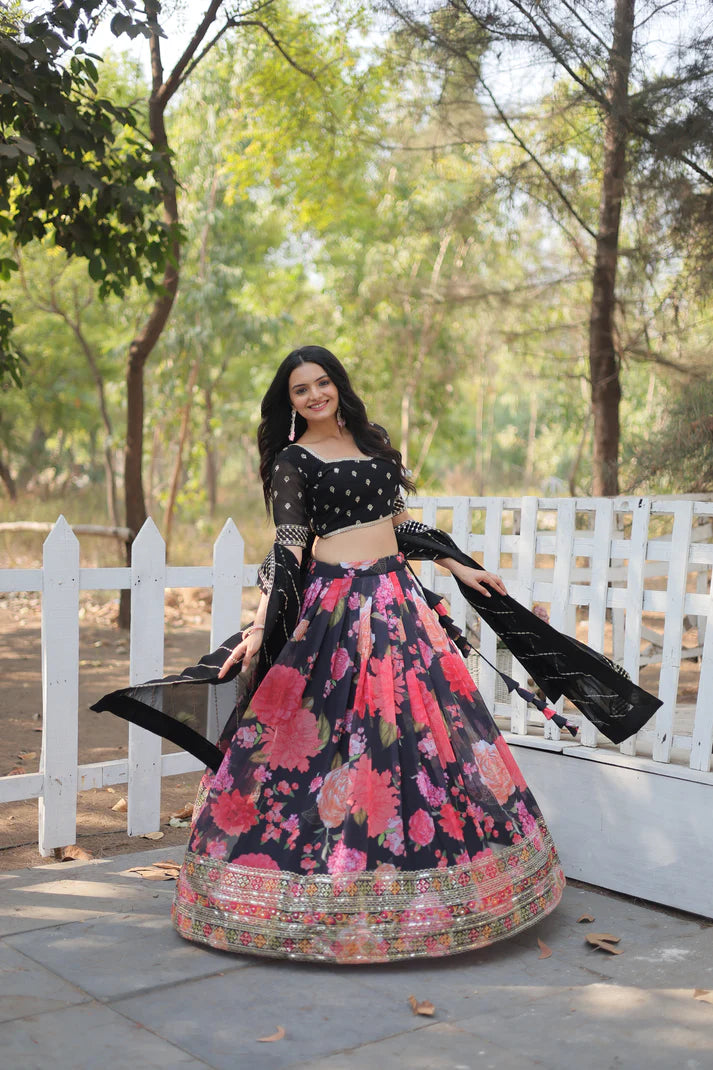 FESTIVE SPECIAL DIGITAL PRINTED LEHENGA SET(WD150)