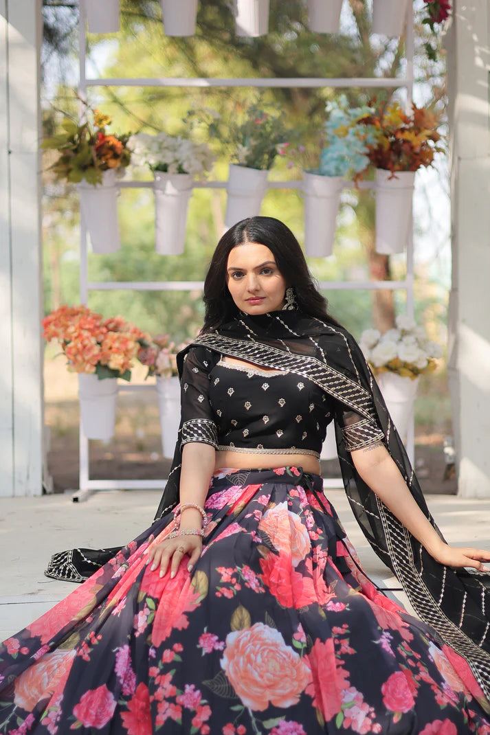 FESTIVE SPECIAL DIGITAL PRINTED LEHENGA SET(WD150)