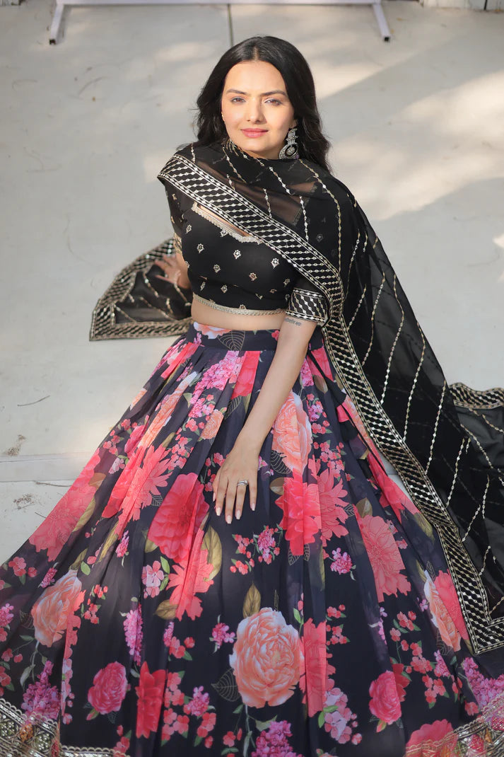 FESTIVE SPECIAL DIGITAL PRINTED LEHENGA SET(WD150)