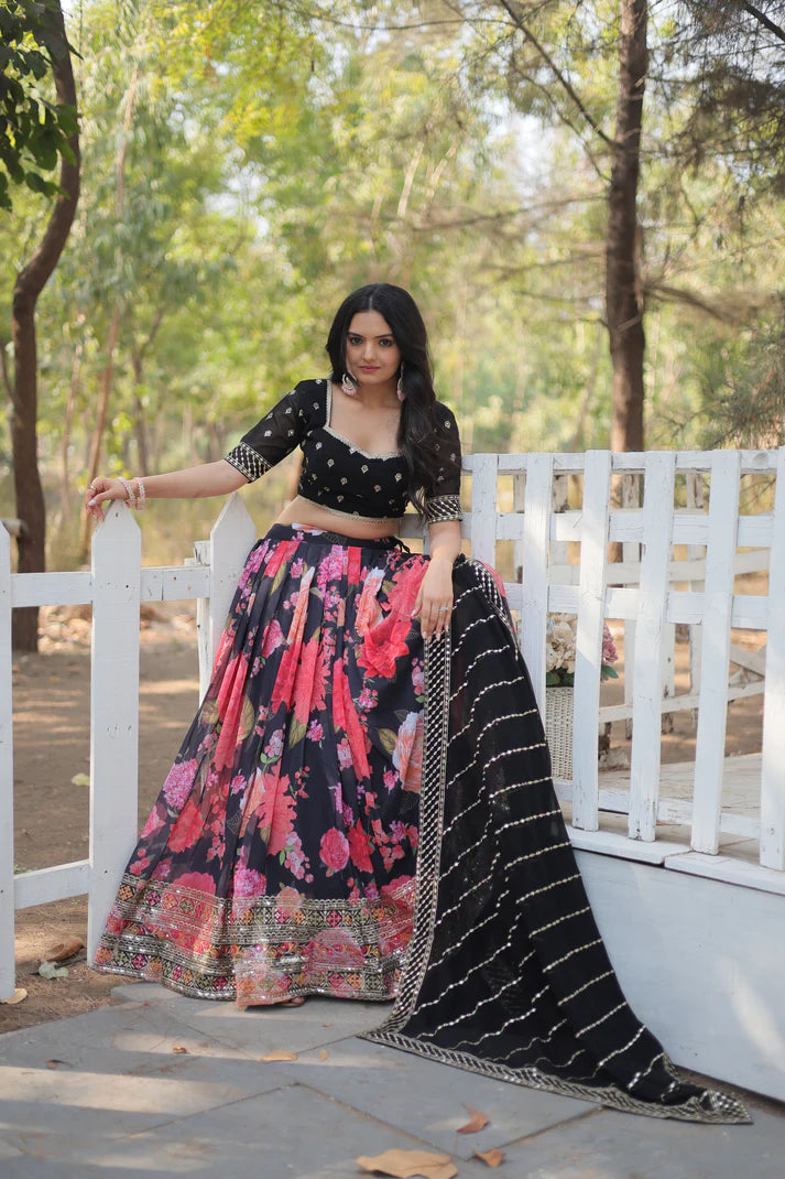 FESTIVE SPECIAL DIGITAL PRINTED LEHENGA SET(WD150)