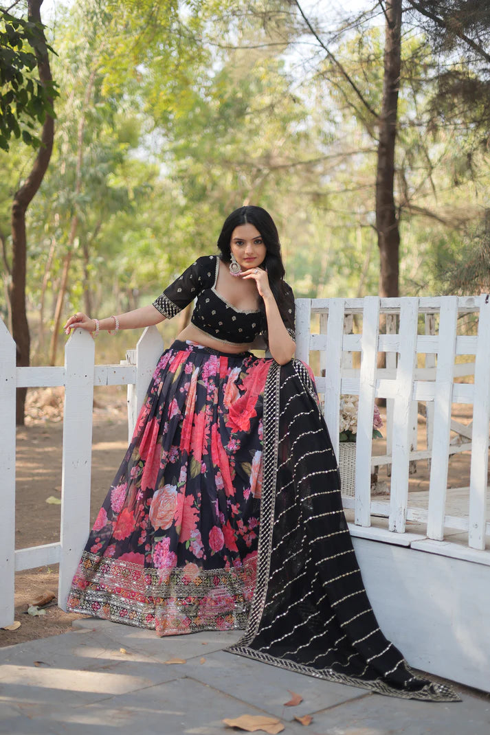 FESTIVE SPECIAL DIGITAL PRINTED LEHENGA SET(WD150)
