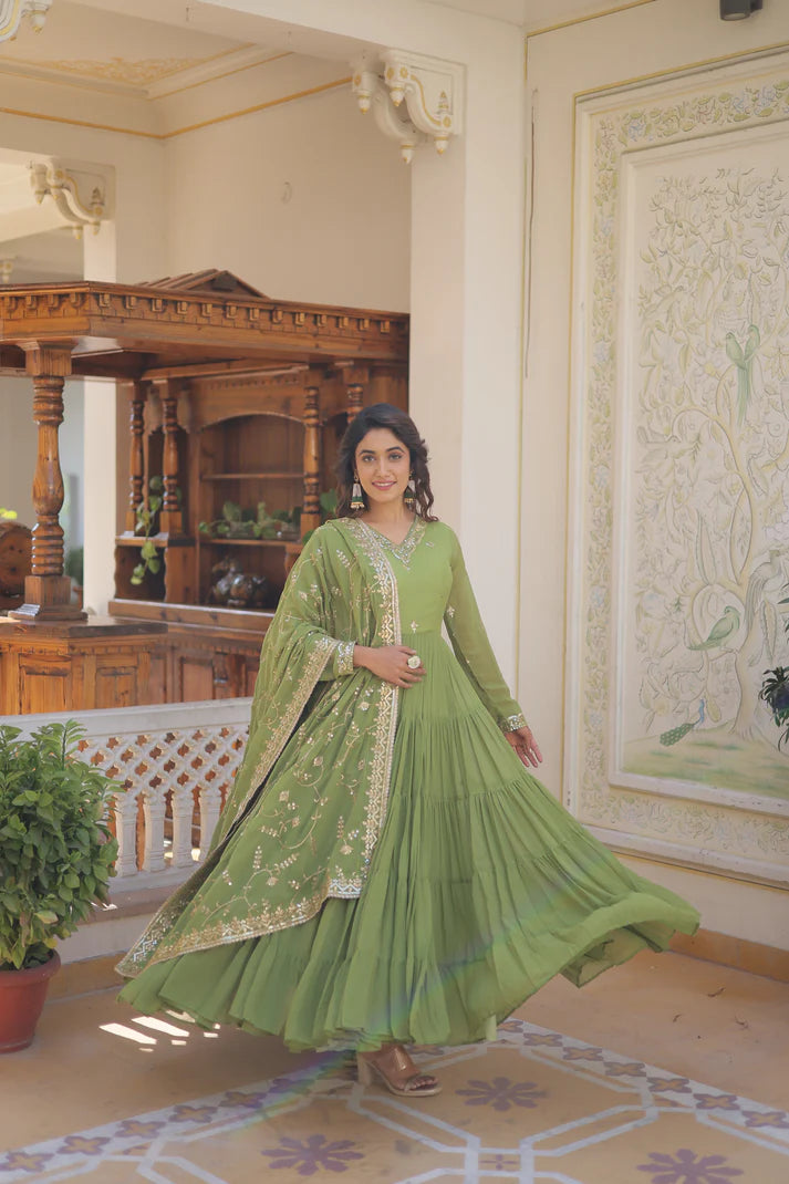 premium gown with dupatta(WD15) (01)
