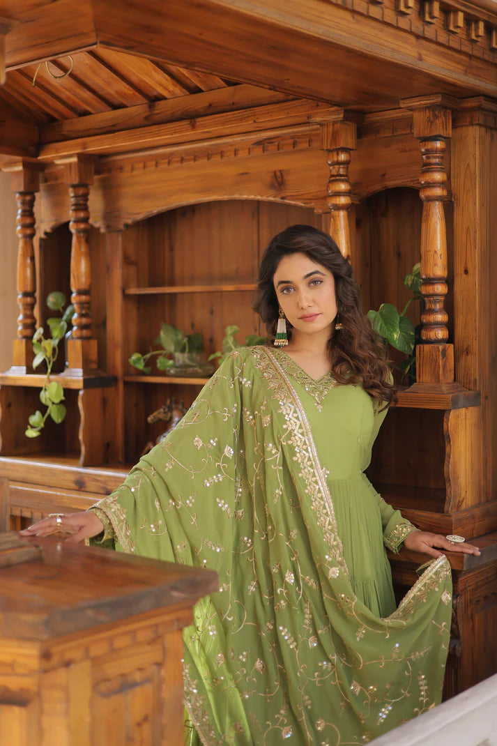 premium gown with dupatta(WD15) (01)